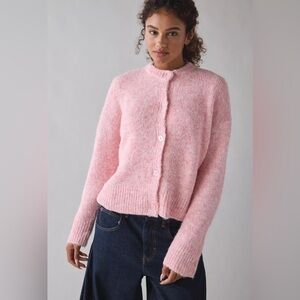 NWT Urban Outfitters BDG Becca Brushed Knit Oversized Fuzzy Cardigan Sweater